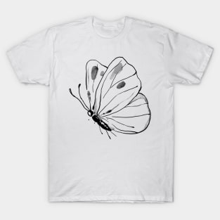 Ink Butterfly Side View T-Shirt